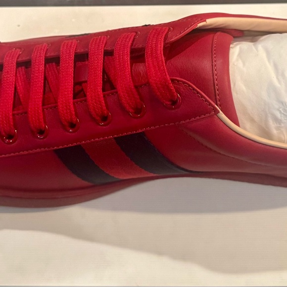 COPY - New in Box Red LeatherAc Sneakers Size 11.5 - Picture 7 of 15